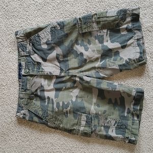 Boys Lucky Brand Camouflage Cargo Shorts Size 12